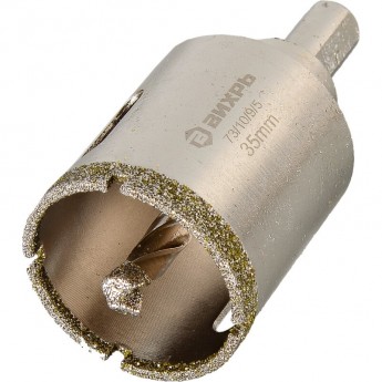 Коронка алмазная ВИХРЬ по керамограниту/керамике 35 мм